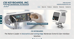 Desktop Screenshot of csikeyboards.com