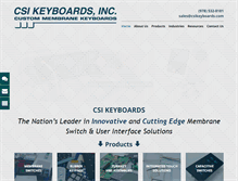 Tablet Screenshot of csikeyboards.com